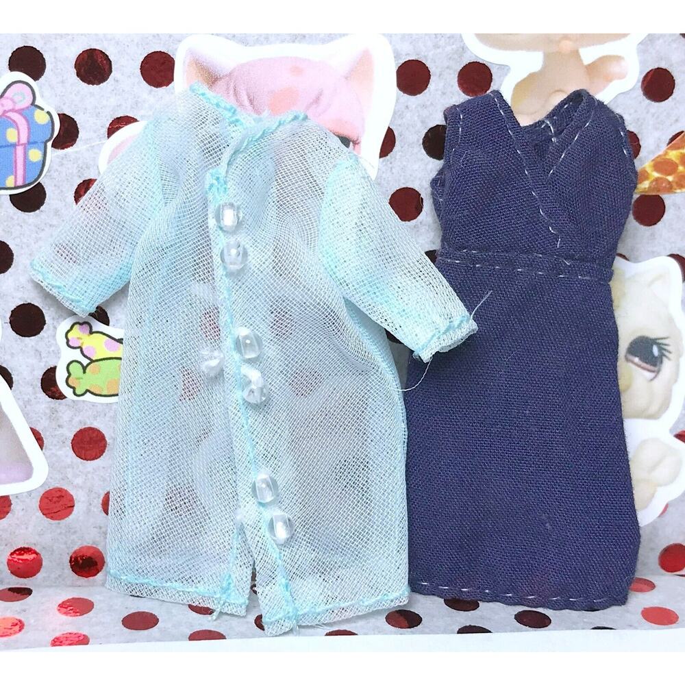 Petite Blythe Sunday Best Original Stock Outfit Dress Cardigan for 4" Doll VTG - Picture 2 of 3